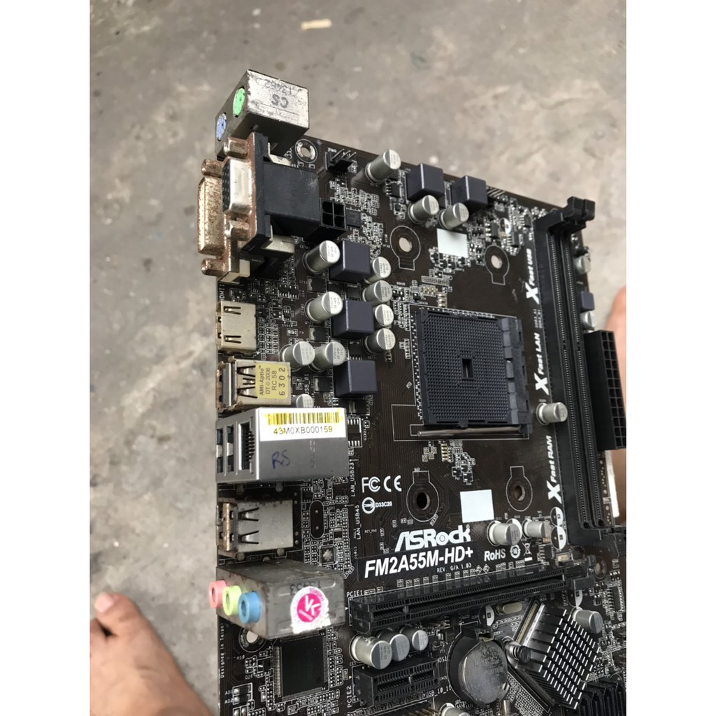 bo mạch chủ máy tính ASRock FM2 A55M HD+ 2 khe ram ddr3 socket FM2 + mainboard Main PC AMD A55,cpu e5300