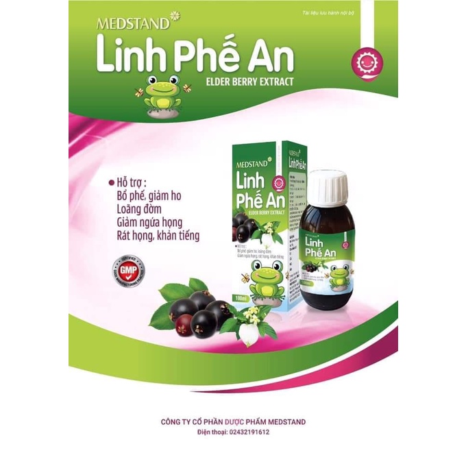 LINH PHẾ AN – Hỗ trợ bổ phế, giảm ho, loãng đờm, giảm ngứa họng, rát họng, khản tiếng ở trẻ nhỏ