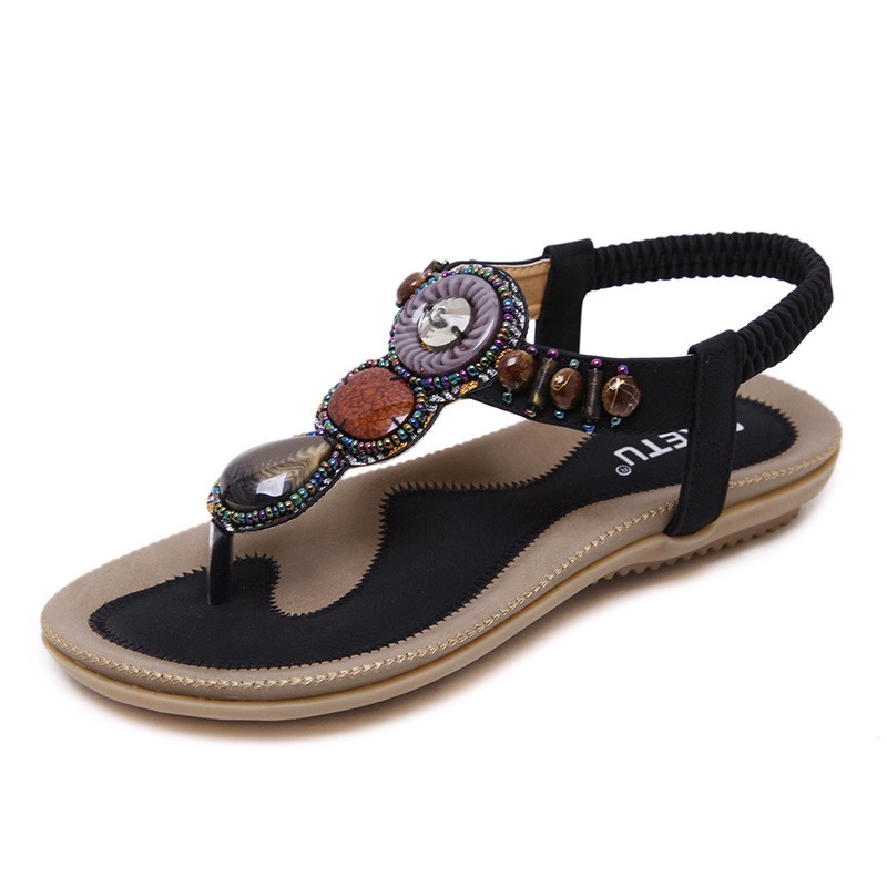 Giày Sandal Đi Biển Phong Cách Bohemian Thái Lan 2021 Cho Nữ