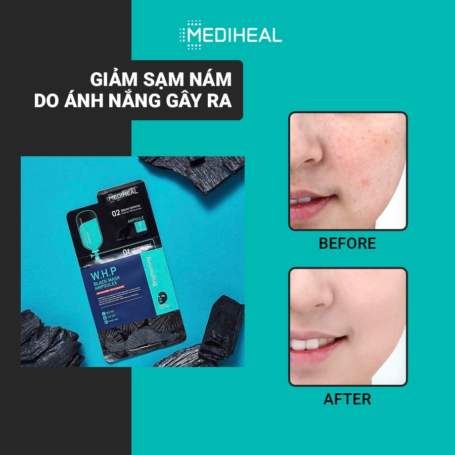 [Nhập mã COSMH22 giảm 8%] Mặt Nạ Mediheal Siêu Cấp Ẩm Phiên Bản 2 Bước W.H.P Aquaring Mask Ampoulex 30ML [K68]