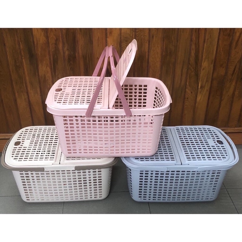 [Size TO] Làn Đi Sinh Cỡ Đại Cho Mẹ Nhựa Việt Nhật Có Quai Xách Tiện Lợi, Giỏ Đựng Đồ Cho Bé Sơ Sinh