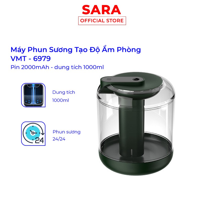 Máy phun sương Nano, tạo ẩm, khuếch tán xông tinh dầu để bàn- Thế Hệ Mới shop.sara