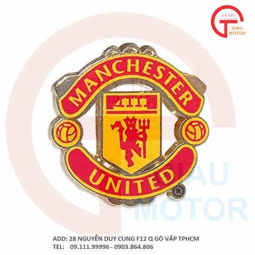 Tem dán xe logo CLB MU Manchester United