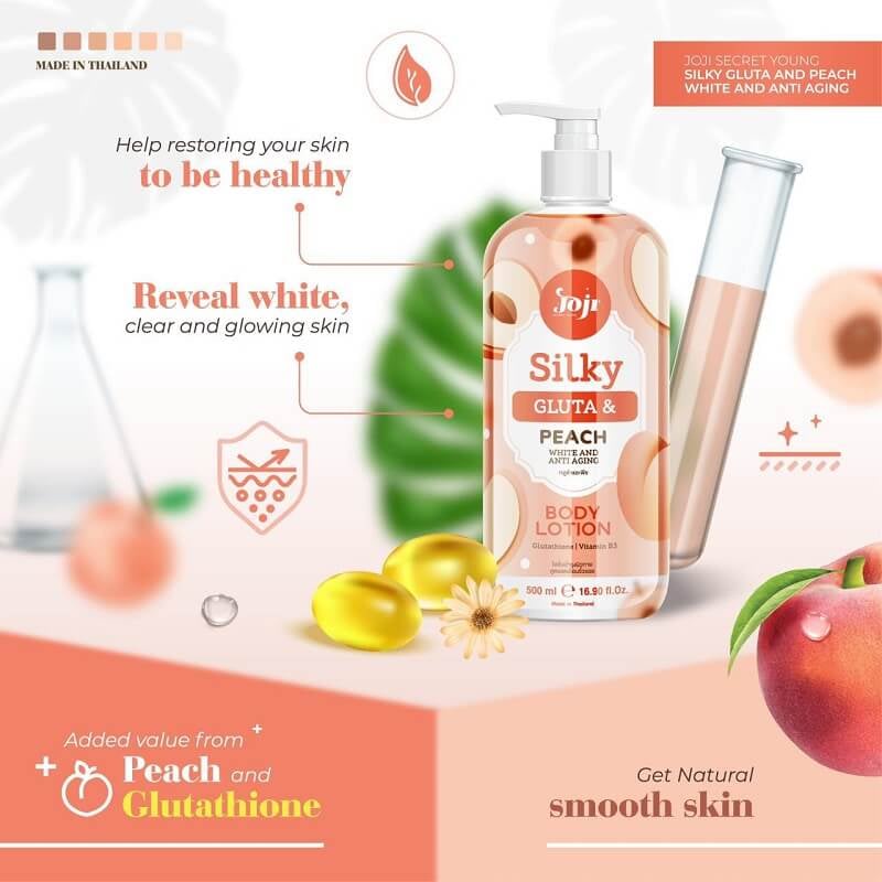 01 Chai Sữa Dưỡng Thể Sáng Da Dưỡng Ẩm Trái Cây JOJI Secret Young Silky Body Lotion 500ml Thái Lan