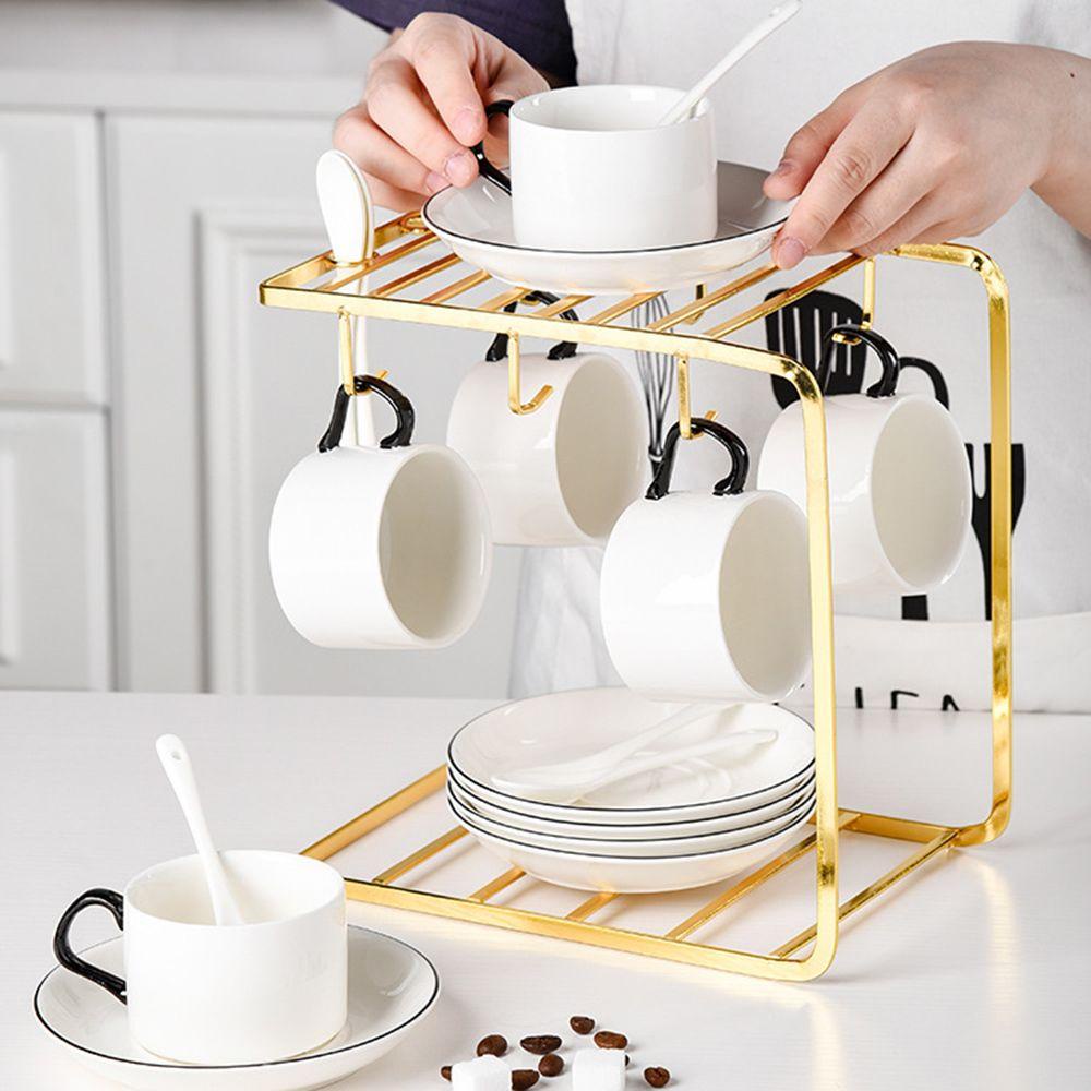 CONOPERY Giá Đỡ Cốc 6 Móc Bằng Kim Loại Tiện Dụng Cho Gia Đình