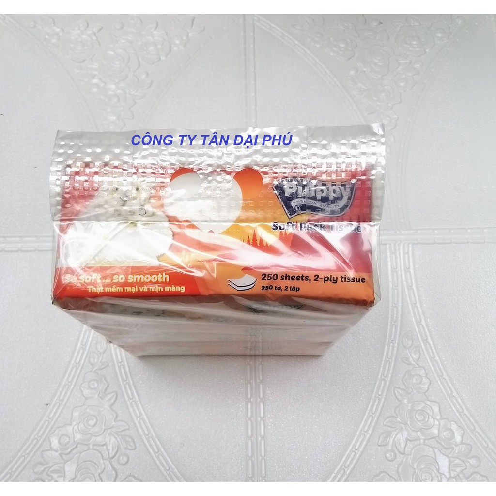 Combo 3 gói khăn giấy rút Pulppy 250 tờ