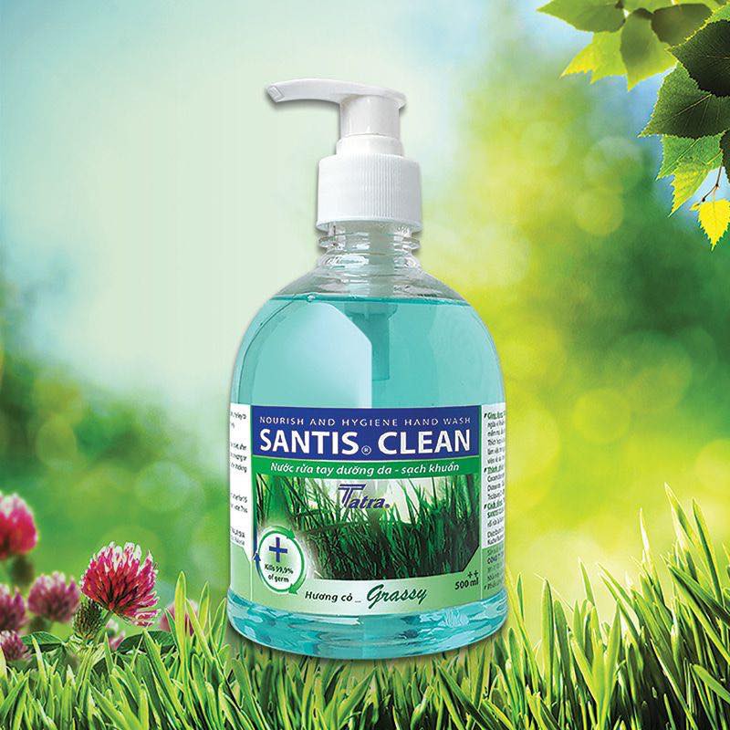Nước rửa tay dưỡng da-sạch khuẩn SANTIS CLEAN TATRA 500ml