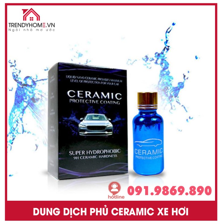 Dung dịch phủ ceramic đánh bóng thân xe 30ML Phụ kiện xe hơi uy tín