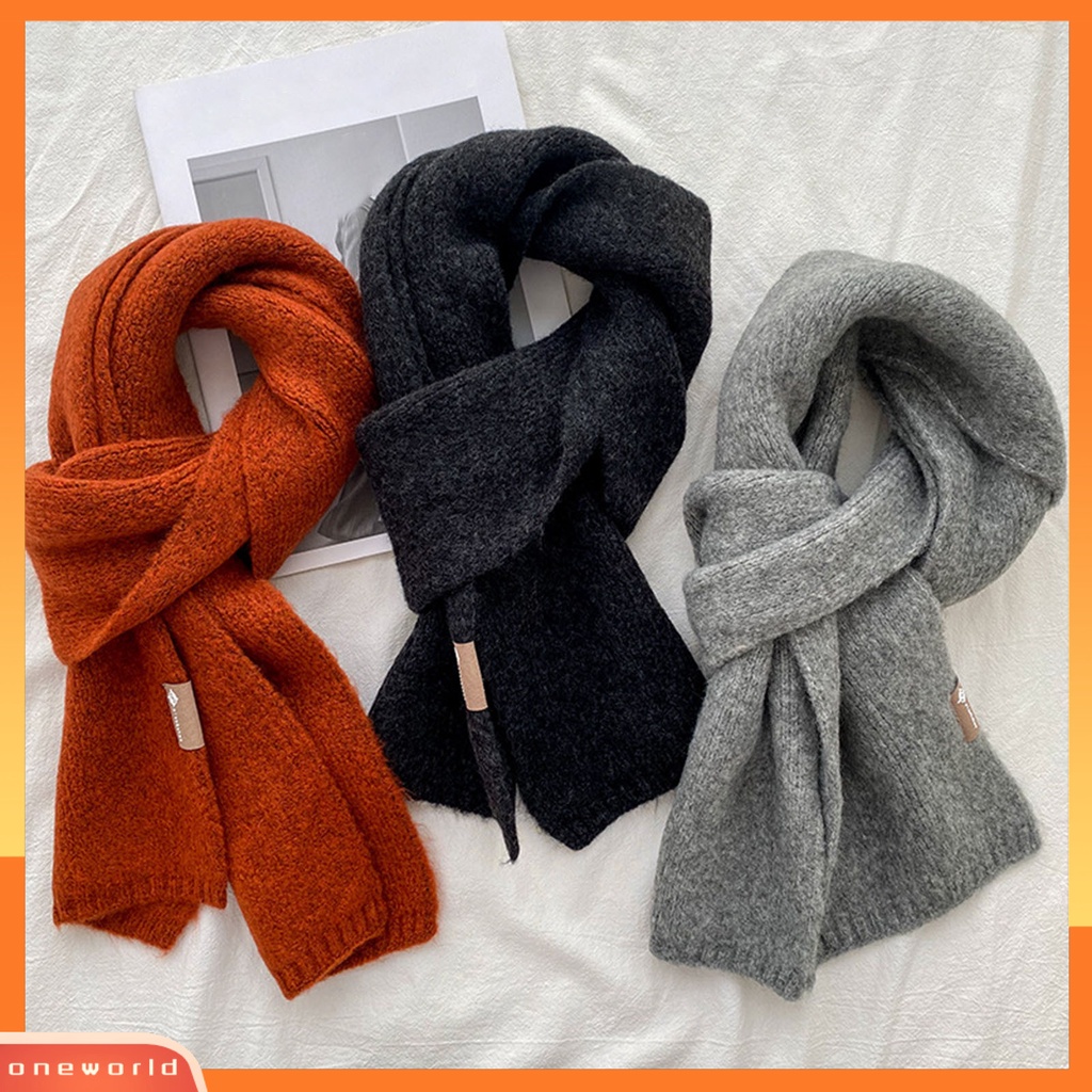 |Bộ Đồ Bơi Một Mảnh Dành Cho Nữ| Khăn Choàng Dệt Kim Dày Mềm Mại Màu Trơn Giữ Ấm Mùa Đông Phong Cách Hàn Quốc Cho Nam Nữ