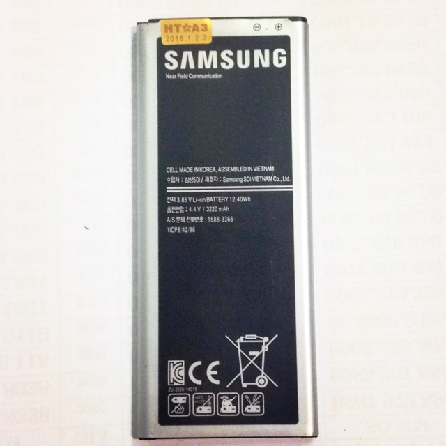 Pin samsung NoTe 4 xịn(model: n910)