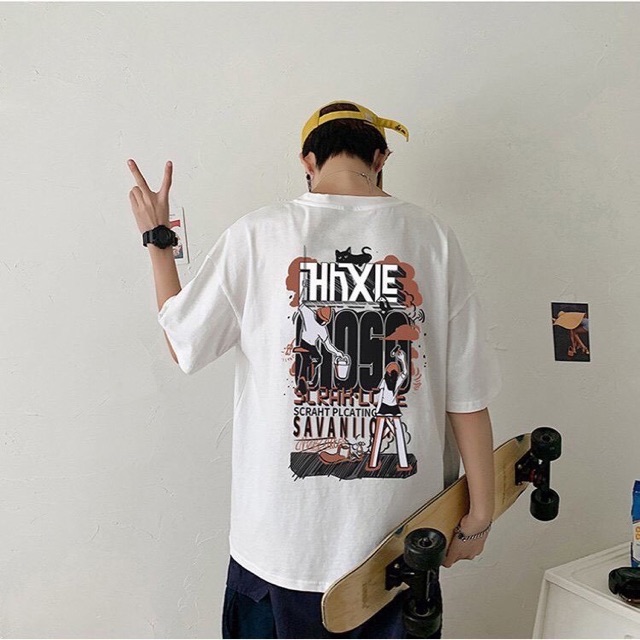 Áo Thun Tay Lỡ HHXLE Unisex (Đen/Trắng) ❤️ FREESHIP ❤️ Nam nữ unisex