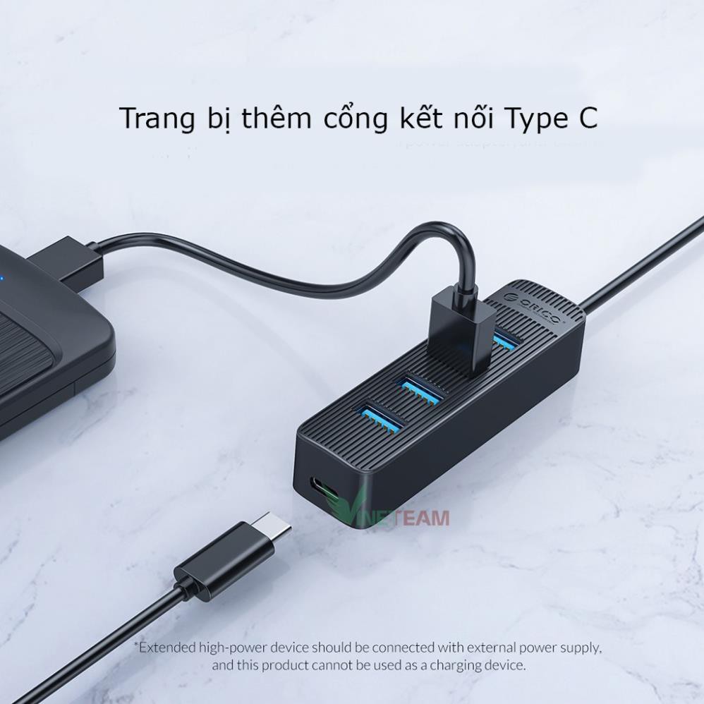 Freeship 50k Hub USB 4 Cổng 3.0 ORICO TWU3-4A Splitter Bộ Mở Rộng PC Đa USB Tốc Độ Cao -dc4272