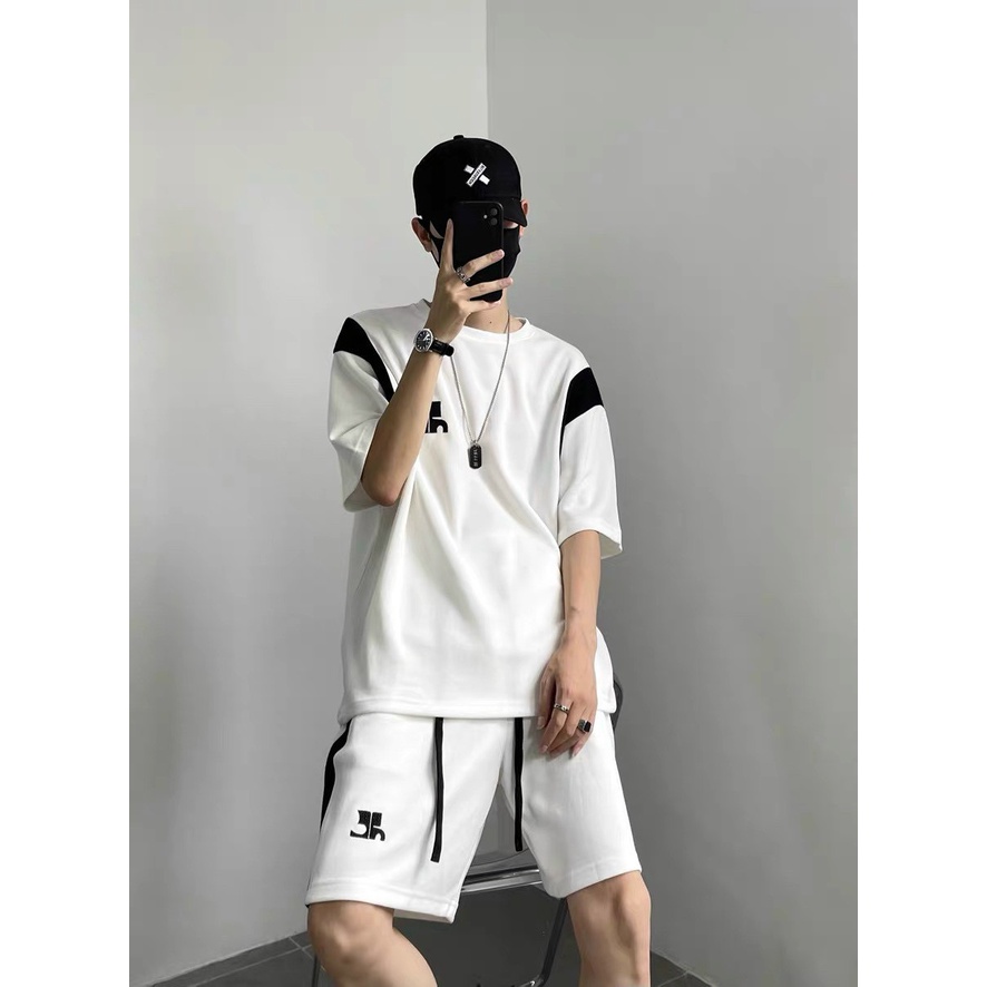 Bộ quần áo nam mùa hè mặc nhà giá rẻ chất poly co dãn