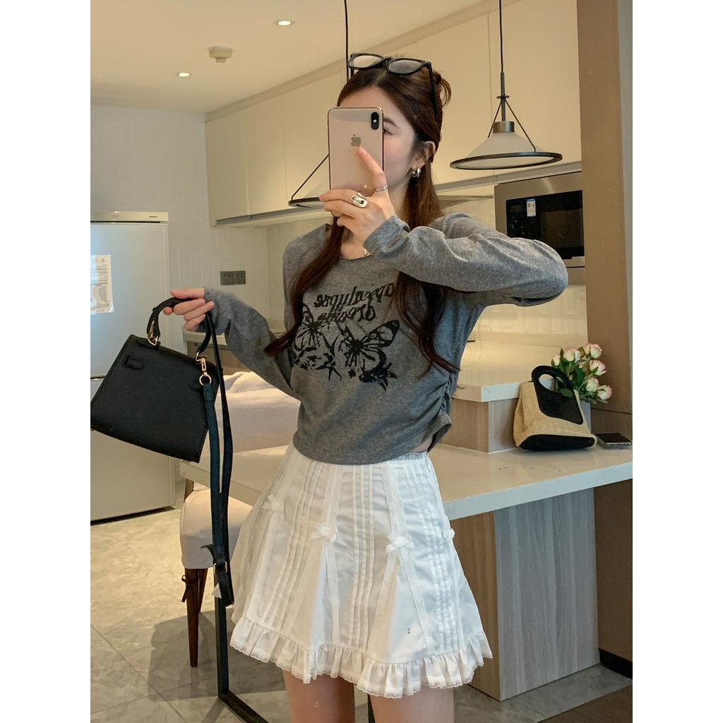 Chân Váy Ren Dáng a Lưng Cao Phong Cách Ngọt Ngào 66554
