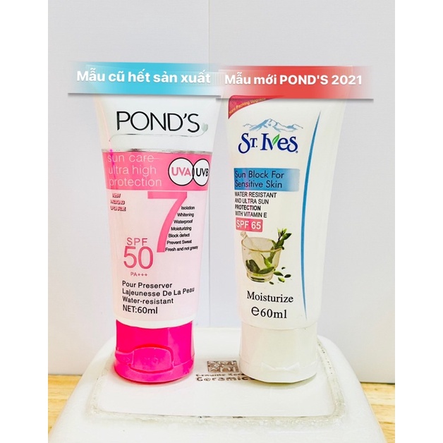 Kem Chống Nắng POND'S dưỡng trắng da mặt - chống nắng toàn diện - sun blocking cream - HX2169