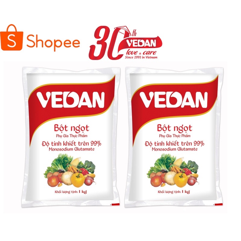 Bột Ngọt Vedan 1kg-Combo 2 gói