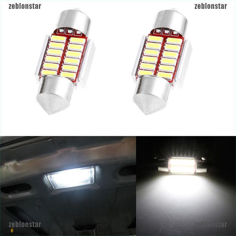 Bộ 2 Đèn led 31mm 4014 12SMD C5W Cho Xe Hơi