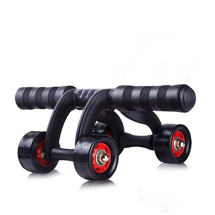 [TẶNG THẢM LÓT] Con Lăn Tập Bụng 4 Bánh