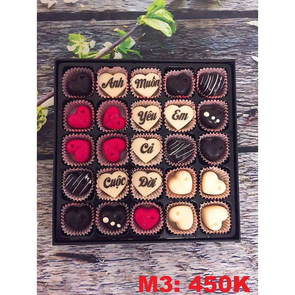 Socola Valentine Handmade (Viết chữ theo yêu cầu) M3