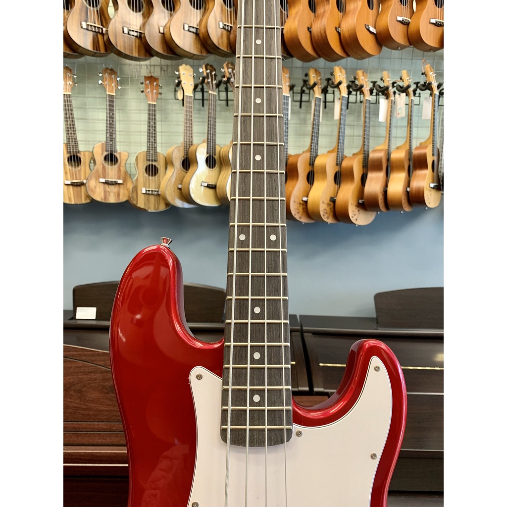 Đàn guitar bass hãng Deviser màu đỏ