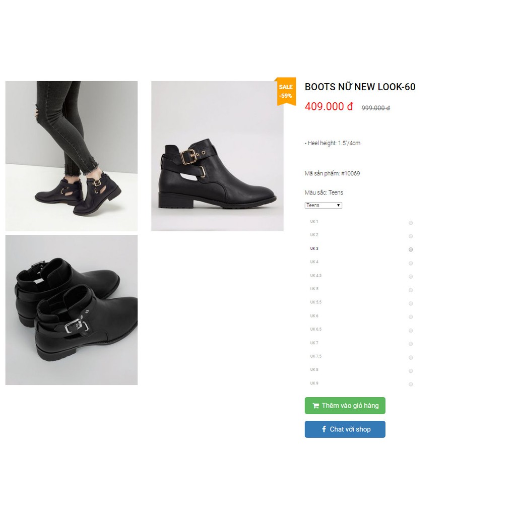 Boots nữ Newlook