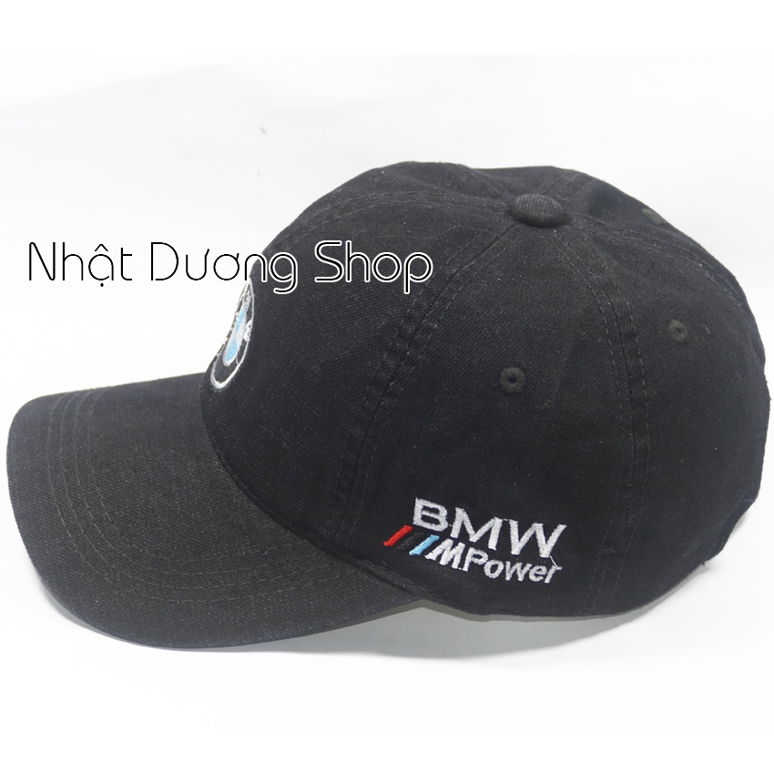 Nón kết jeans thời trang thêu chữ Au di &amp; B.M.W - cá tính, phong cách phù hợp cho cả nam và nữ