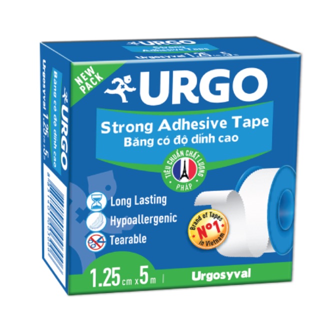 Băng keo lụa y tế urgo syval urgosyval 1,25cm x 5m- nền vải lụa - ảnh sản phẩm 3