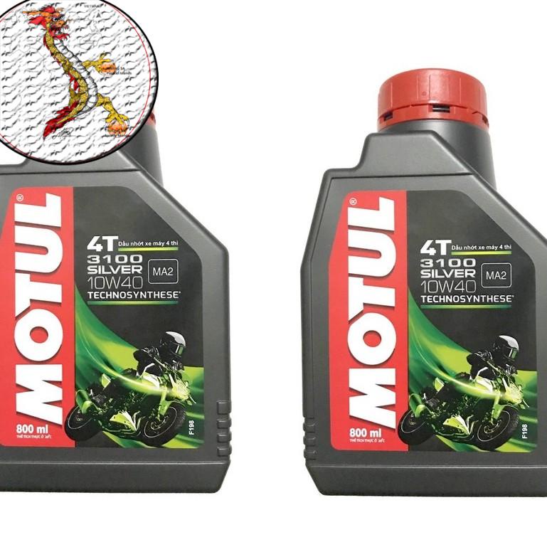 [Giá hủy diệt] Nhớt motul 3100 10W40 chai 800ml cho xe máy xe côn tay, Dầu nhớt motul 3100 chai 800ml-DauNhot_PhuGia