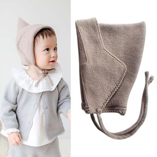 Mũ/ nón len pt mềm giữ ấm đầu và tai cho bé 3 tháng - 3 tuổi
