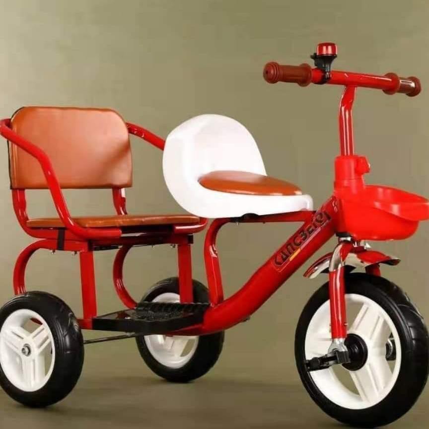 Xe đạp xích lô 2 ghế cho bé 1-5 tuổi