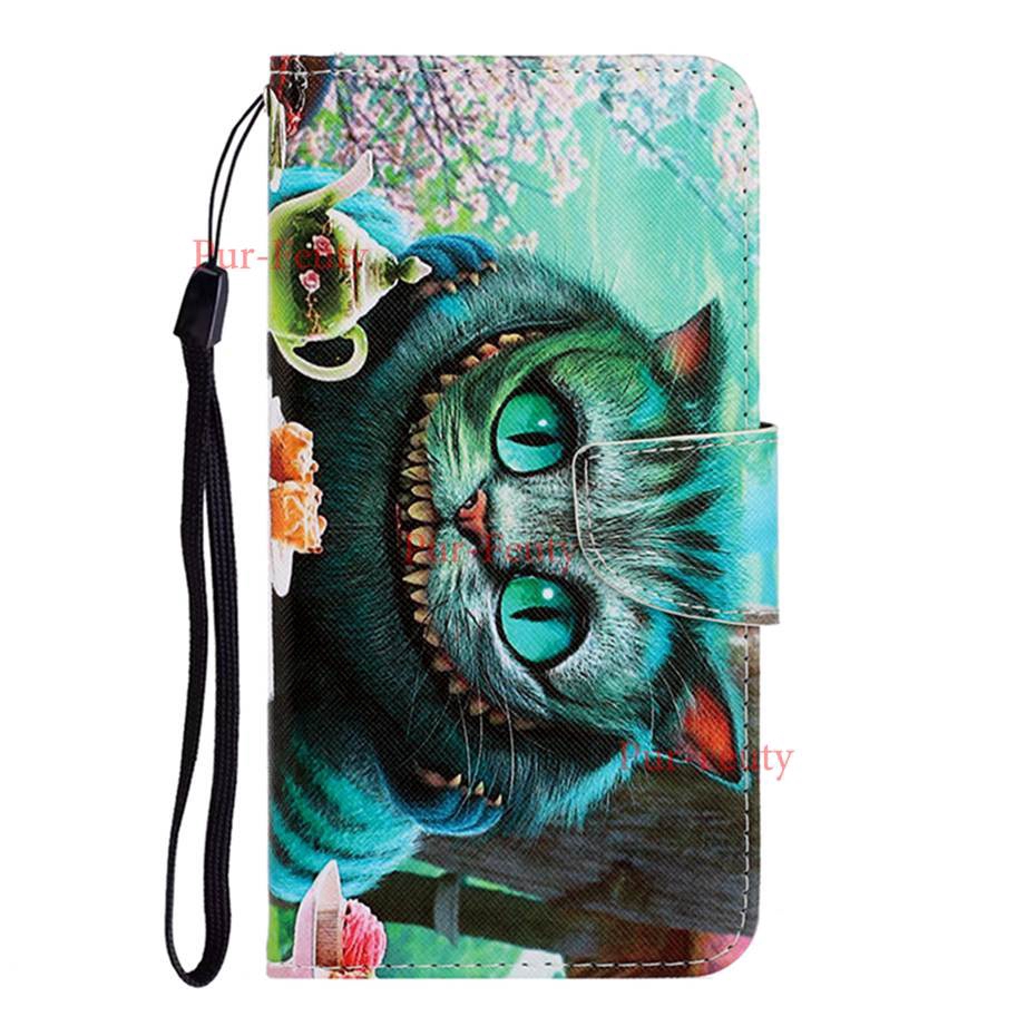 For Samsung Galaxy M11 fashion Flip Pu Leather Wallet  Painted Case For Samsung Galaxy A01 A11 A21 A41 Book Style Phone Case