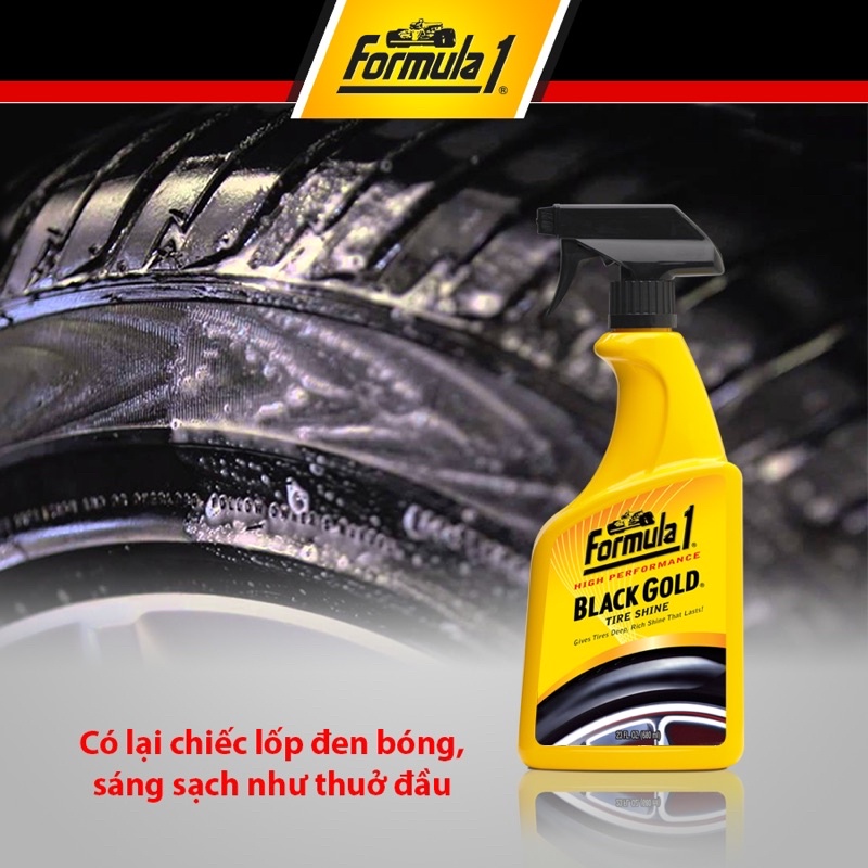BÓNG VỎ XE FORMULA 1 - BLACK GOLD TIRE SHINE