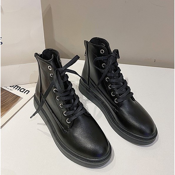 Boot ulzzang boots nữ bốt cao cổ màu đen - T8.13 [SẴN] | BigBuy360 - bigbuy360.vn