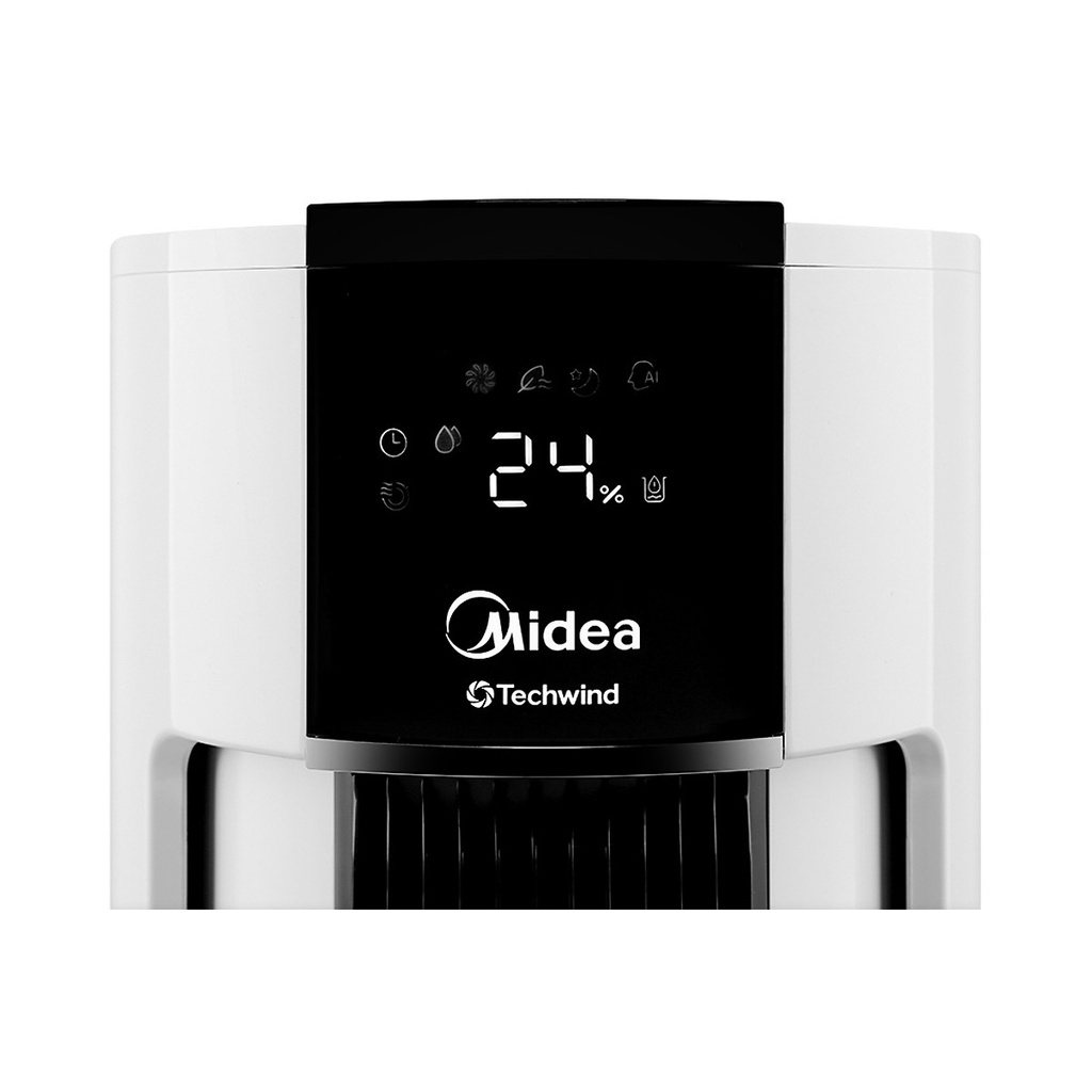 Quạt điều hòa tháp tròn không cánh inverter cao cấp Midea AC120-18AR, bảo hành 12 tháng, lỗi 1 đổi 1