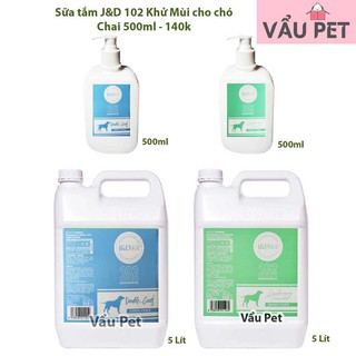 Sữa tắm khử mùi hôi cho chó mèo J&D 102 chai 500ml