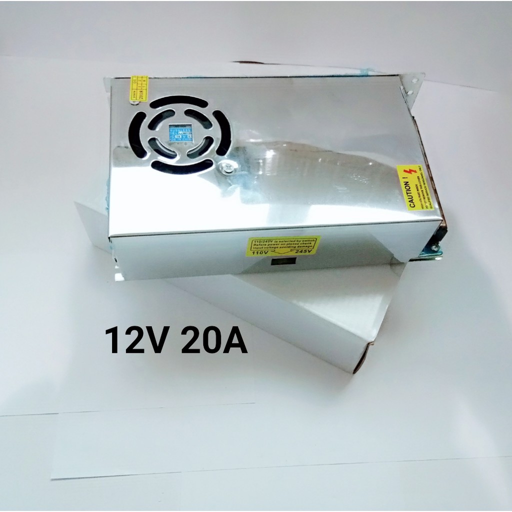 Adapter 12v 20a 240w Fan Led Power Supply Cctv