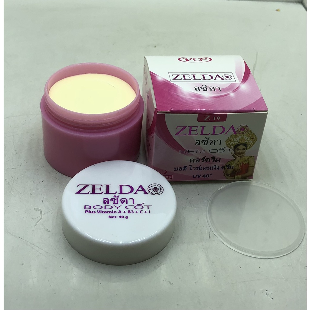 Kem body siêu trắng Zelda, kem cốt zelda thiên hiếu 40g