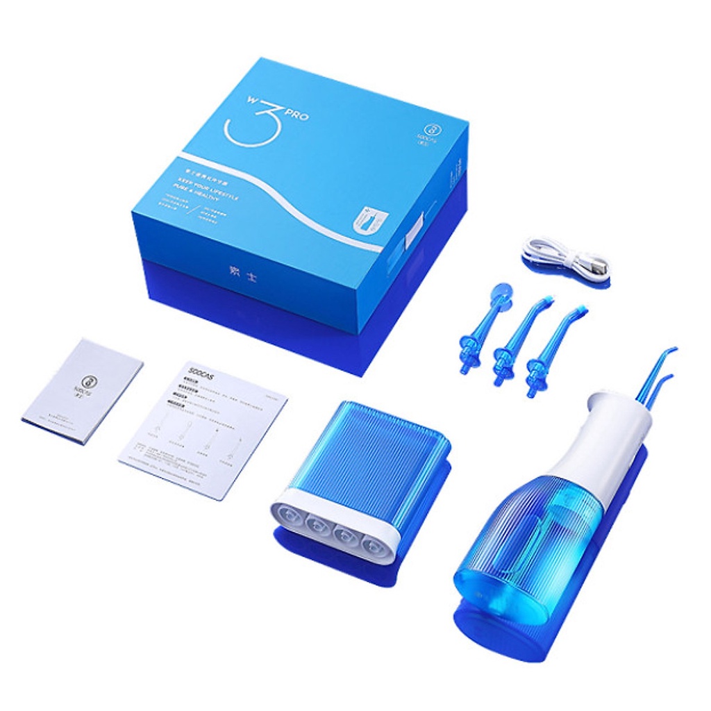 Tăm nước Xiaomi Soocas W3 Pro  xịt , tăm nước vệ sinh răng miệng