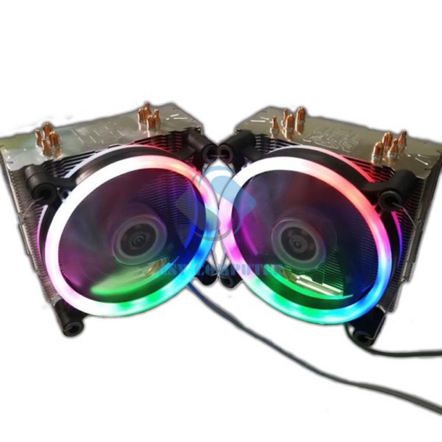 Fan Tản Nhiệt CPU VSP CT 4U 12CM LED RGB Chính Hãng