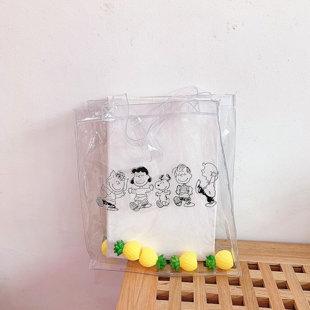 Túi đeo plastic trong suốt Ulzzang Tom House