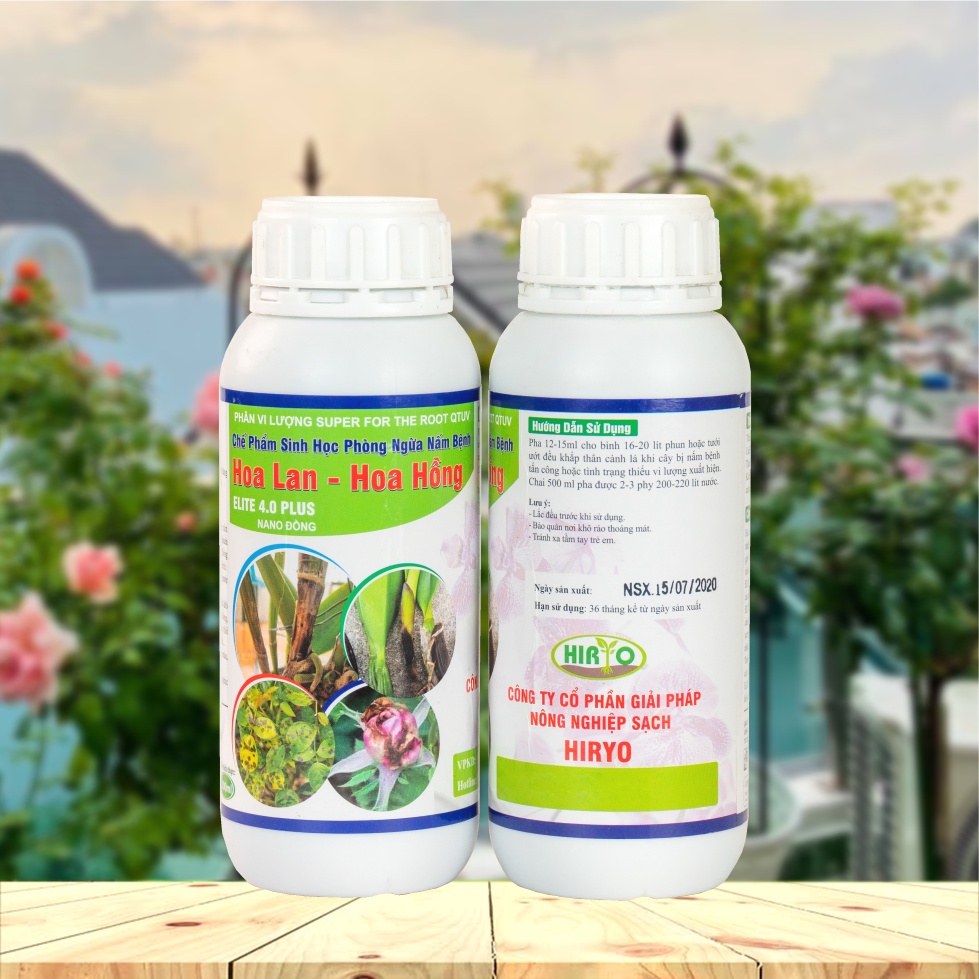 Chế Phẩm Sinh Học Nano Đồng - Kẽm Phòng Ngừa Nấm Bệnh Cho Hoa Lan - Hoa Hồng (Dung tích 250ml - 500ml)