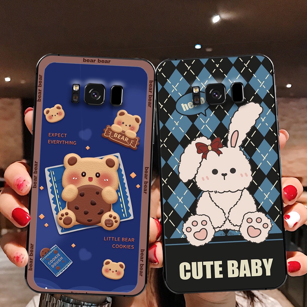Ốp lưng Samsung S8 / S8 Plus / S8+ in hình cute, chú gấu thể thao tinh nghịch cực đáng yêu
