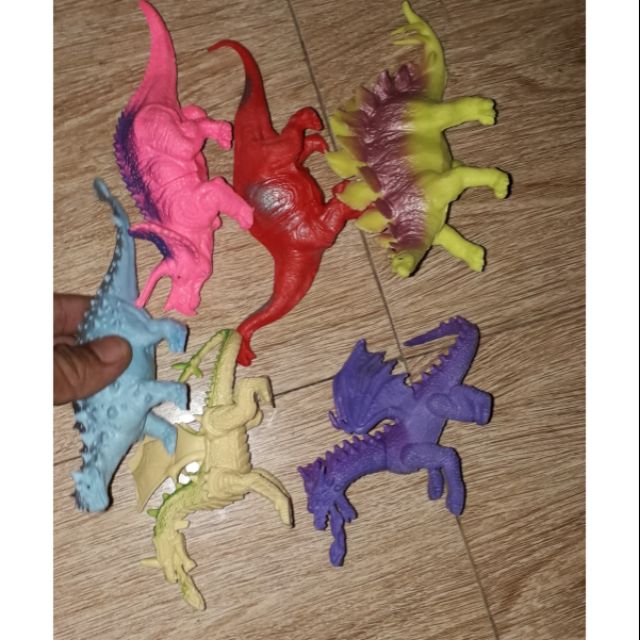 Set 6 mô hình khủng long và rồng bằng nhựa