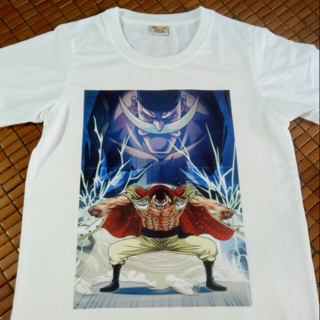Áo Thun In Hình One Piece Râu Trắng Cực Chất Vải Thái S036