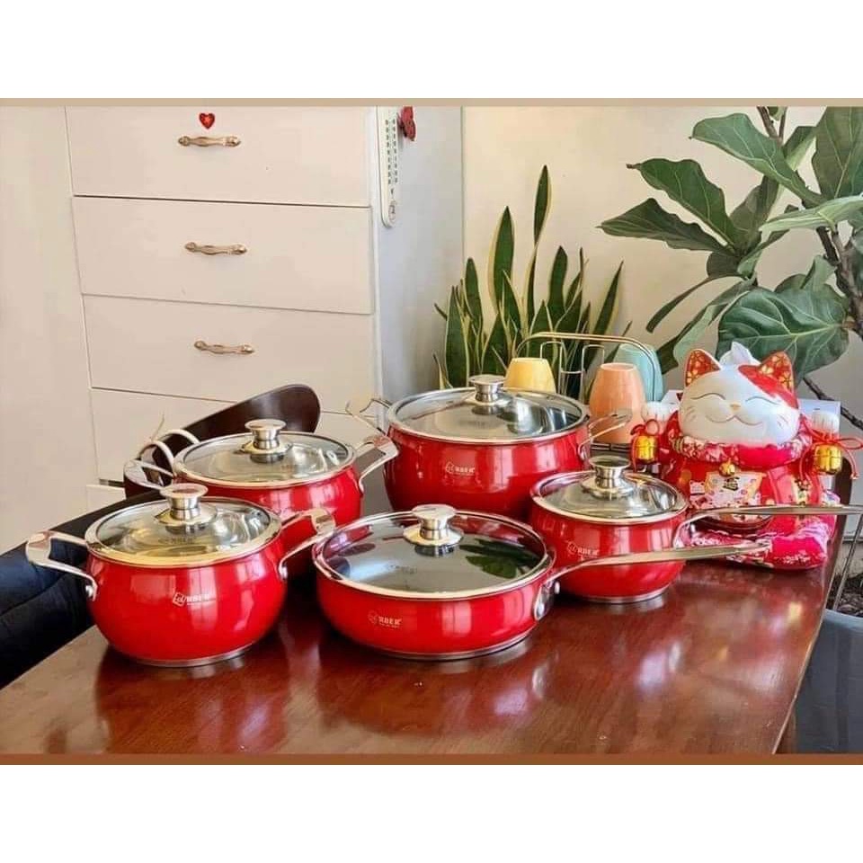 Bộ nồi inox cao cấp Arber 5 món Hàng chính hãng