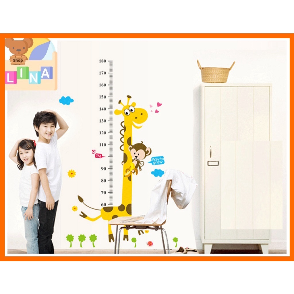 Decal dán tường đo chiều cao cho bé - LINA Kids