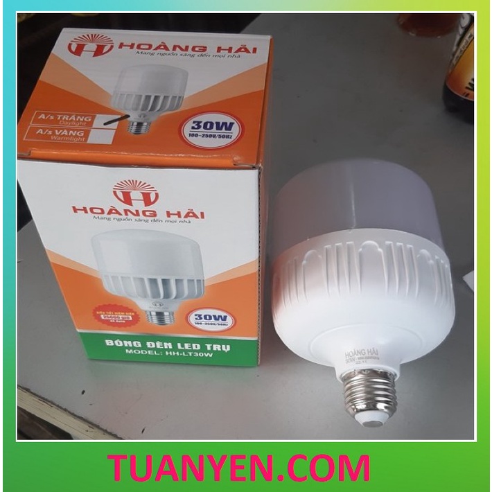Bóng đèn LED TRỤ HOÀNG HẢI 10W, 15W, 20W, 30W, 40W, 50W, 65W tiết kiệm điện.