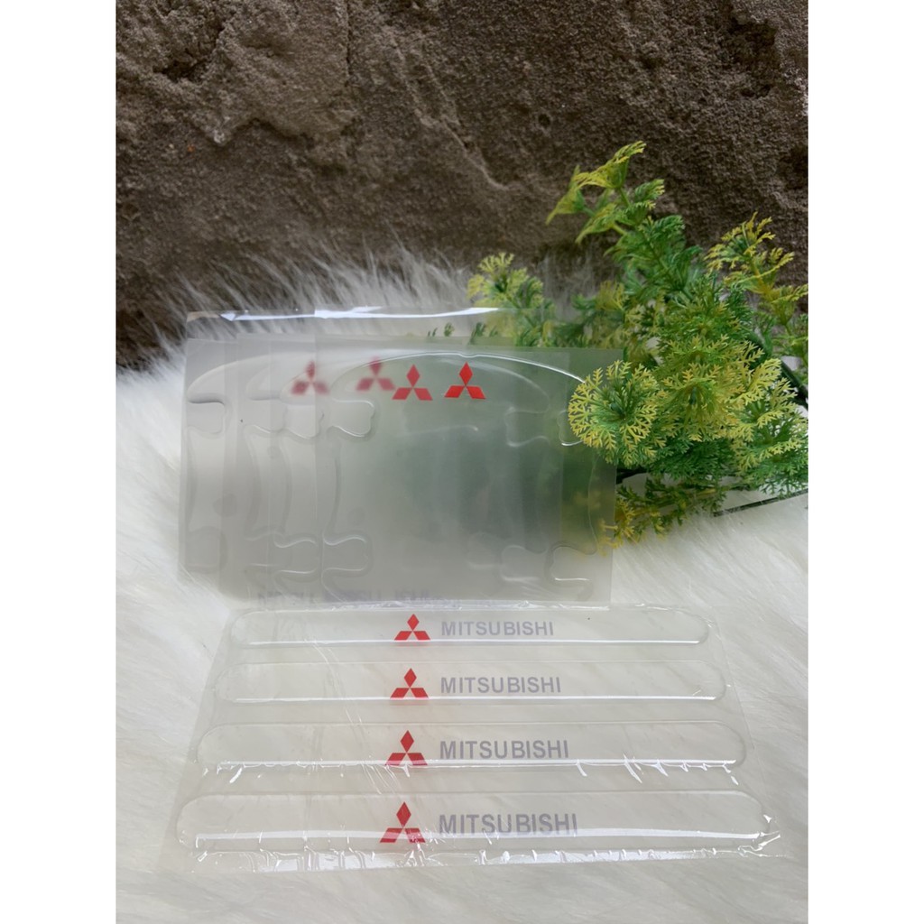 Bộ 8 Miếng dán Silicon chống xước hõm tay nắm cửa Ô tô | BigBuy360 - bigbuy360.vn