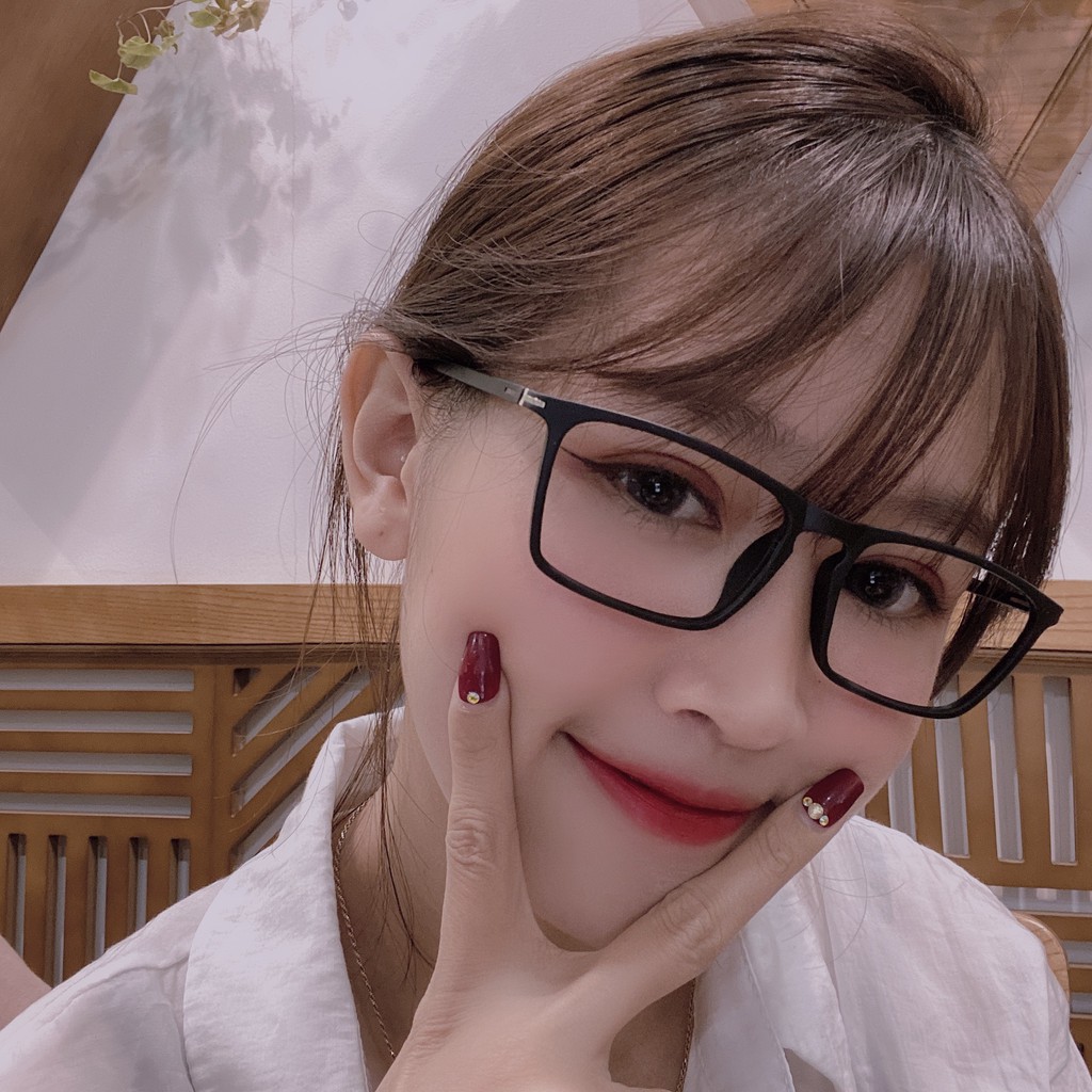 Gọng kính cận siêu dẻo dáng chữ nhật thiết kế thanh lịch, Gọng kính cận nhựa dẻo chữ nhật 165 | BigBuy360 - bigbuy360.vn