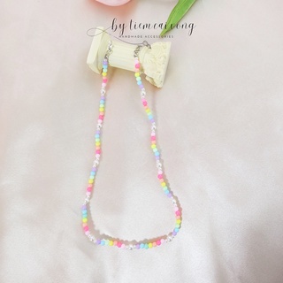 Dây chuyền handmade tiem.cai.vong hạt nhiều màu
